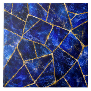 Saphir-Royal-Mosaik-Gold-Keramikfliese Fliese