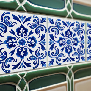 Saphir Talavera Lissabon gemustertes Keramikdesign Fliese