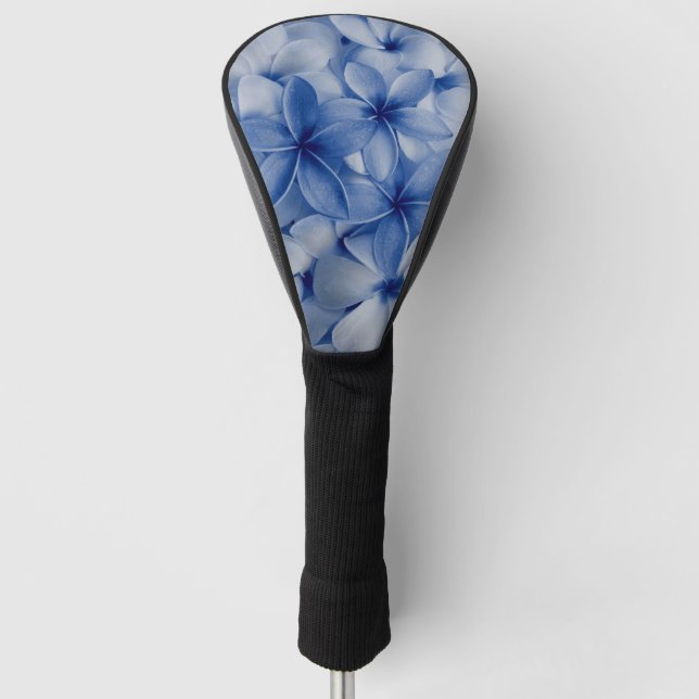 Saphir und Azure-Blume Golf Headcover (Vorderseite)