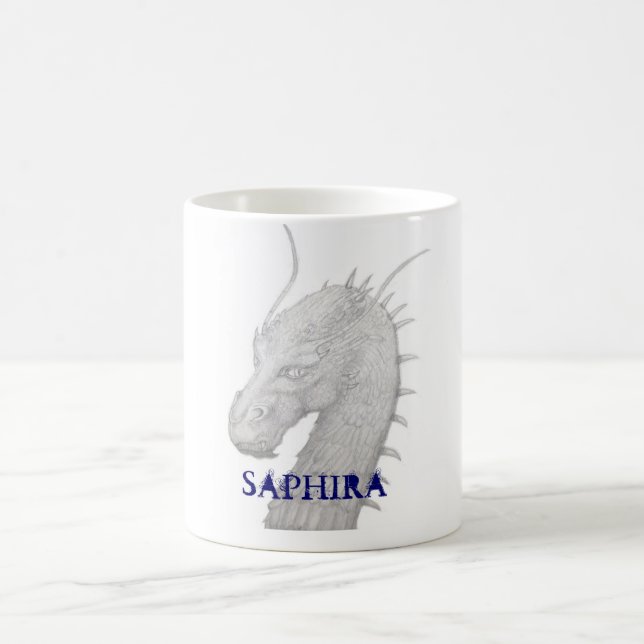 Saphira der blaue Drache Tasse (Mittel)
