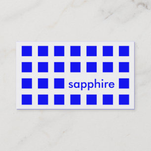Saphirblau (mod Quadrate) Visitenkarte