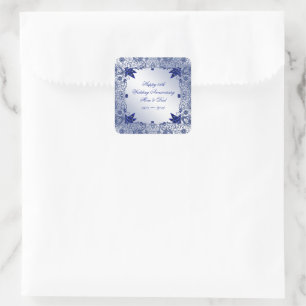 Saphire 45. Wedding Anniversary Square Sticker