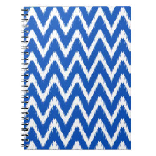 Saphire Asian Moods Ikat Chevrons Notizblock