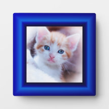Saphire Blue Imitats Frame Square Foto Border