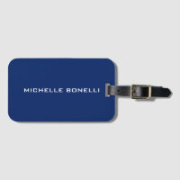 Saphire Blue Minimalistisch Schlicht Legible Moder