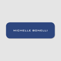 Saphire Blue Minimalistisch Schlicht Legible Moder