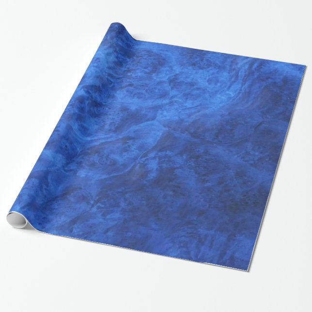 Saphire Blue Velvet Wrapping Paper Geschenkpapier (Ungerollt)