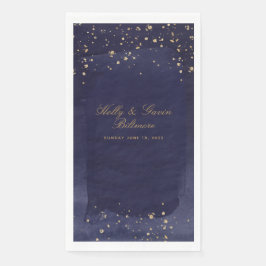 Saphire & Gold Hochzeitsessen Napkins Serviette