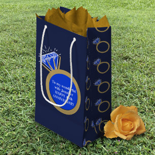 Saphire Hochzeit Jubiläum 45 Jahre Geschenktasche Kleine Geschenktüte