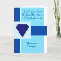 Saphire Personalisiert 65. Hochzeitstag