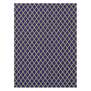 Saphire Sun: Blau & Gelb Boho Marokkanische Elegan Tischdecke