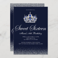 Saphire Sweet 16 Einladungen zum Geburtstag