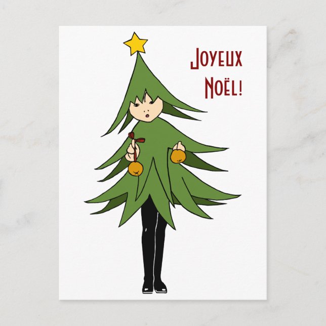 Sapinette / Little Christmas Tree Postcard Postkarte (Vorderseite)