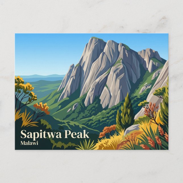 Sapitwa-Gipfel Malawi Postkarte (Vorderseite)