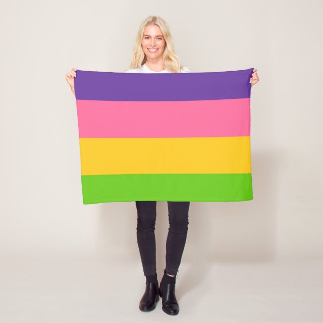 Sapphic Flag (lesbische Liebe) (LGBT) Fleecedecke (Beispiel)