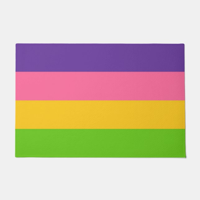 Sapphic Flag (lesbische Liebe) (LGBT) Fußmatte (Vorderseite)