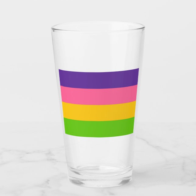 Sapphic Flag (lesbische Liebe) (LGBT) Glas (Vorderseite)
