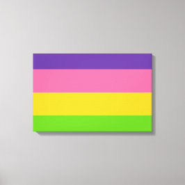 Sapphic Flag (lesbische Liebe) (LGBT) Leinwanddruck