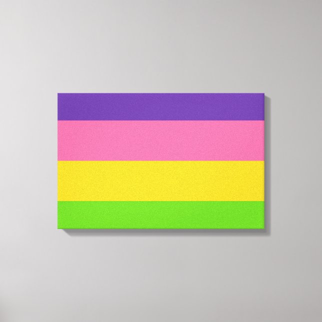 Sapphic Flag (lesbische Liebe) (LGBT) Leinwanddruck (Vorderseite)