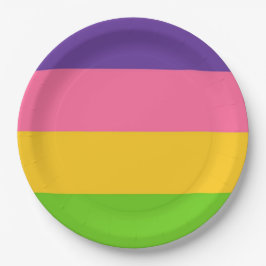 Sapphic Flag (lesbische Liebe) (LGBT) Pappteller