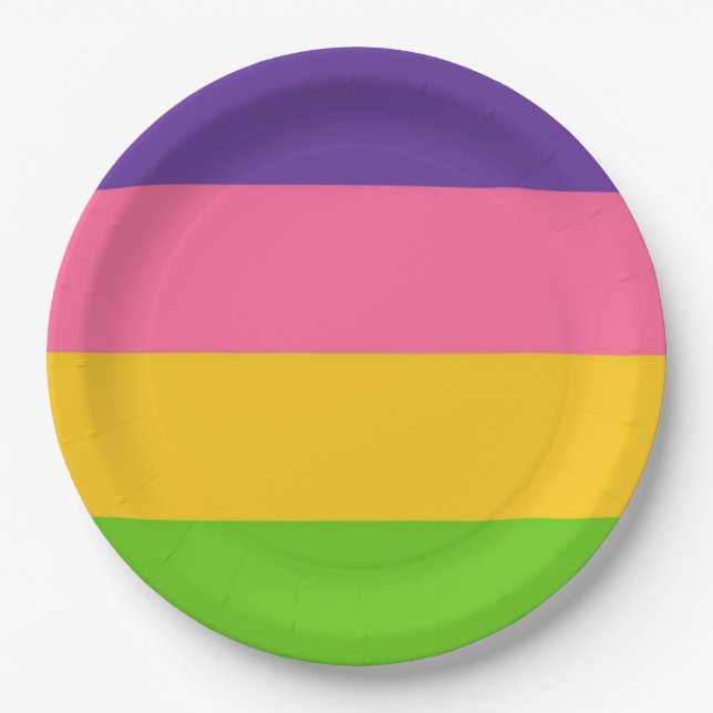 Sapphic Flag (lesbische Liebe) (LGBT) Pappteller (Vorderseite)