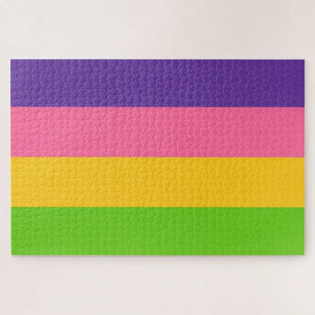 Sapphic Flag (lesbische Liebe) (LGBT) Puzzle (Horizontal)