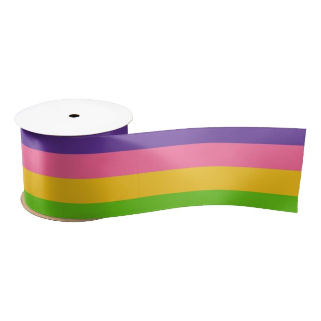 Sapphic Flag (lesbische Liebe) (LGBT) Satinband (Spule)