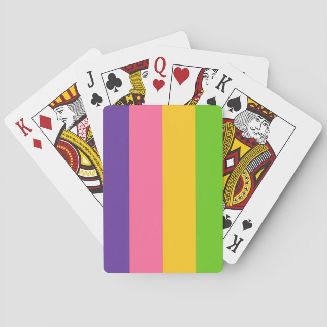 Sapphic Flag (lesbische Liebe) (LGBT) Spielkarten (Rückseite)