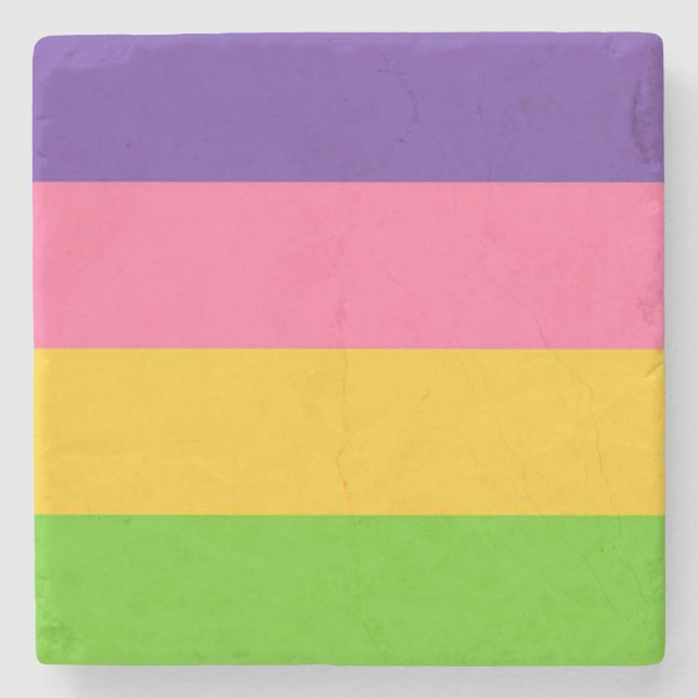 Sapphic Flag (lesbische Liebe) (LGBT) Steinuntersetzer (Vorderseite)
