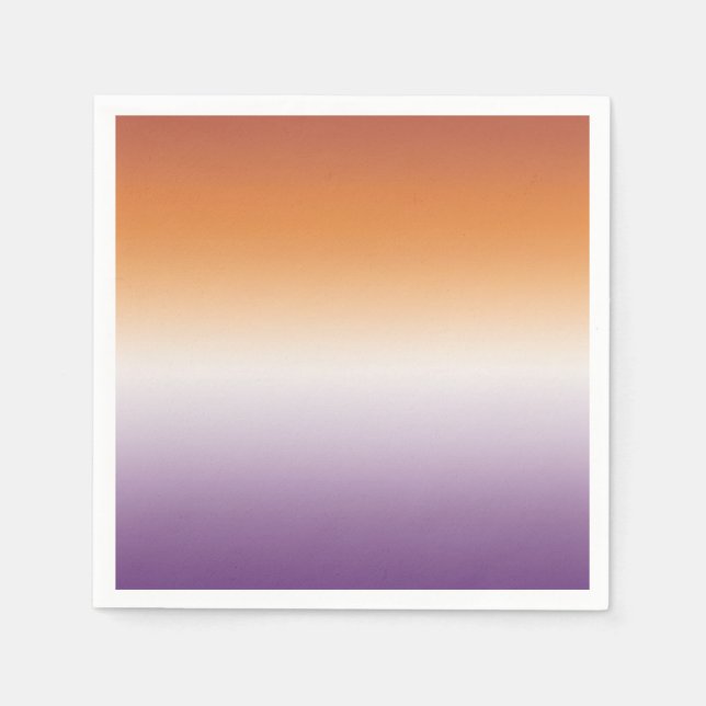 Sapphic Party Subtle Lesbian Flag Serviette (Vorderseite)