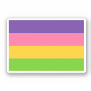 Sapphic-Stolzflagge Aufkleber