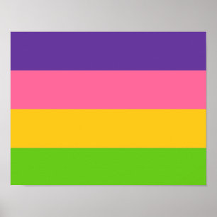 Sapphic-Stolzflagge Poster