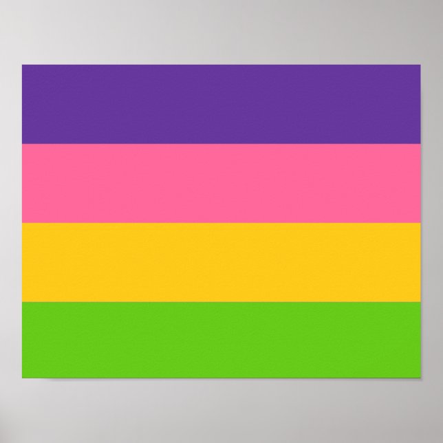 Sapphic-Stolzflagge Poster (Vorne)