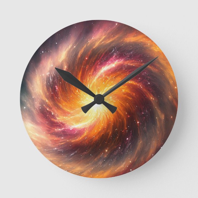 Sapphic Supernova -  Runde Wanduhr (Vorderseite)