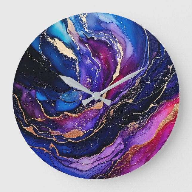 Sapphire Amethyst Alcohol Tinte Uhr (Vorderseite)