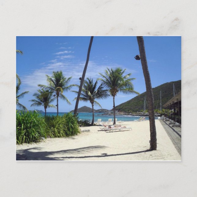 Sapphire Beach, St. Thomas, Jungfrau Islands Postkarte (Vorderseite)