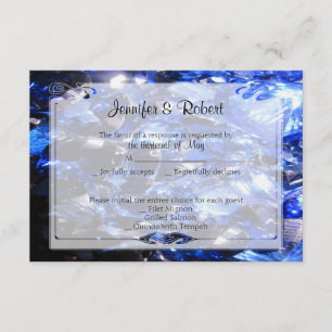 Sapphire Blue 45-jährige Jubiläumsaktionskarte RSVP Karte