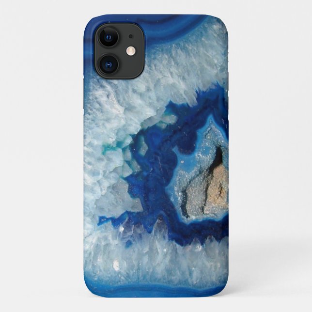 Sapphire Blue Agate Geode Case-Mate iPhone Hülle (Rückseite)