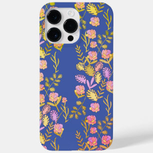 Sapphire Blue Floral Botanical Bliss Phone Case