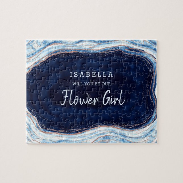 Sapphire Blue Geode sei unser Vorschlag für ein Bl Puzzle (Horizontal)