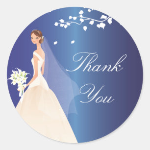 Sapphire Blue Green Bride Brautparty Sticker