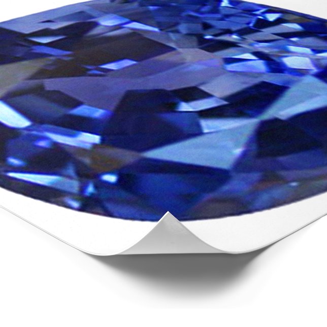 Sapphire Blue Poster (Ecke)