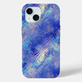Sapphire Blue Scribbled Texture Case-Mate iPhone Hülle