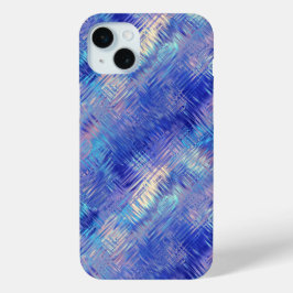 Sapphire Blue Scribbled Texture Case-Mate iPhone Hülle
