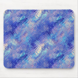 Sapphire Blue Scribbled Texture Mousepad