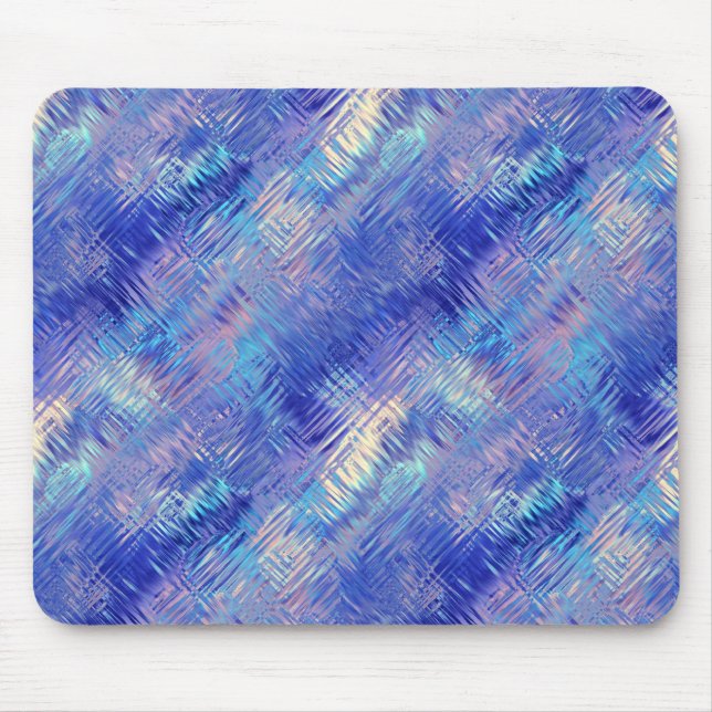 Sapphire Blue Scribbled Texture Mousepad (Vorne)