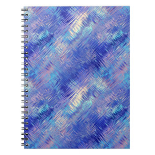 Sapphire Blue Scribbled Texture Notizblock