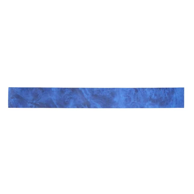 Sapphire Blue Velvet Satinband (Vorderseite)