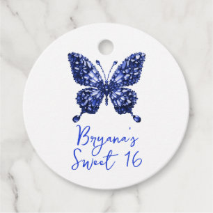 Sapphire Crystal Butterfly September Birthstone Geschenkanhänger