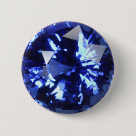 Sapphire Dark Blue Gemstone September Birthstone Button